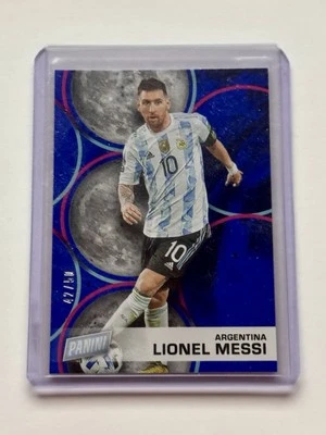 Lionel Messi 2022 Panini Father's Day  Insert Blue /50 Argentina - Image 1 of 2