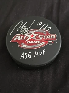 Patrick Sharp Beckett BAS SIGNED AUTOGRAPHED NHL ASG MVP Puck Blackhawks  - Picture 1 of 6