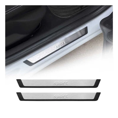 For Kia Sportage 95-26 Non-Illuminated Polished Door Sill Covers w Sport Logo - Изображение 1 из 4