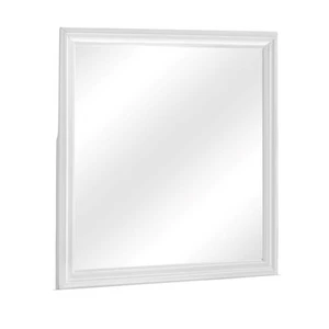 Rectangular Molded Wooden Frame Dresser Top Mirror, White White No Drawers - Picture 1 of 5