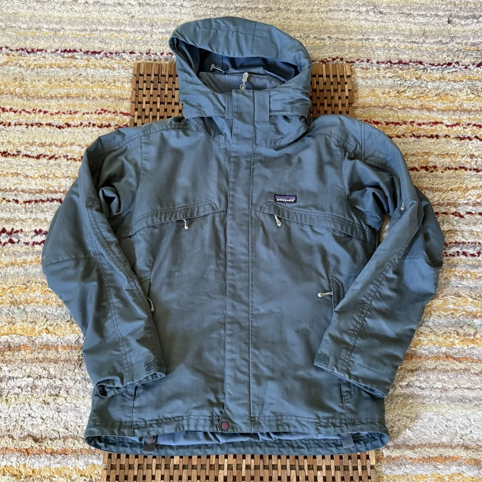 Vintage Patagonia Snow Shot Ski Shell Puffer Jacket Blue Men's Size Small S VTG - Image 1 of 3