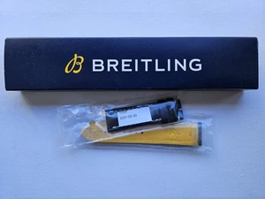 BREITLING Black Strap Band 1026P 22mm - Picture 1 of 3