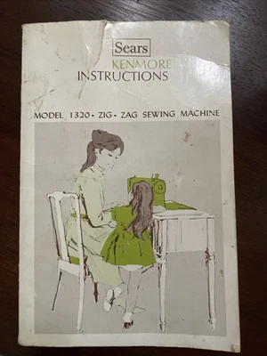 Sears Kenmore Modelo 1320 Zig Zag Manual Máquina de Coser Instrucciones Guía del Usuario Foto 1 de 4