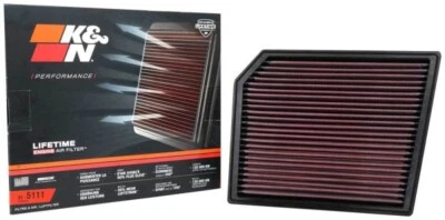 Filtro de admisión de aire de alto flujo K&N 33-5111 para BMW M135i M235i 2020-2023 y más Foto 1 de 4