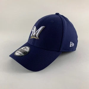 Milwaukee Brewers MLB Navy Blue New Era Stretch Fitted Hat Mens L/XL New - Picture 1 of 5
