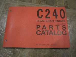 ISUZU C240 DIESELMOTOR TEILEHANDBUCH *sehr schön* - Bild 1 von 11