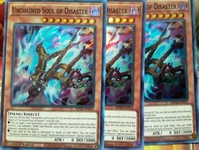 Yugioh Unchained Soul of Disaster X3 Super Rare MP20 1st Ed Near Mint Playset