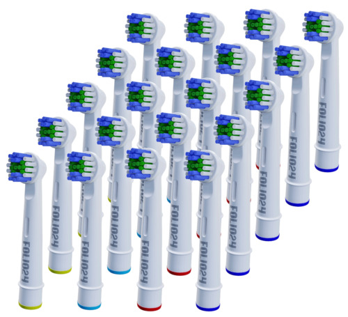 20 x Aufsteckbürsten kompatibel für Oral-B Aufsätze Precision Clean