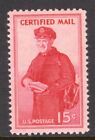 United States Scott #FA1 VF MNH 1955 15 Cent Letter Carrier Certified Mail