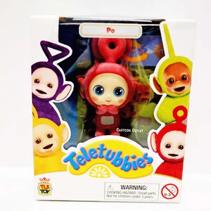 CheeBee TELETUBBIES Po Red RARE Collectible Figure 2.5" flocked rare find - Picture 1 of 7