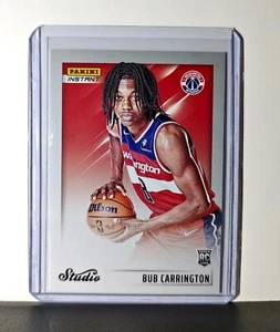 Bub Carrington 2024-25 Panini NBA Studio #40 Rookie Card Wizards 1/275 - Foto 1 di 2