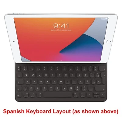 Apple Smart Keyboard Folio for iPad 7th 8th 9th Gen **SPANISH LAYOUT** MX3L2Y/A - Image 1 of 4