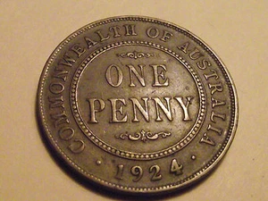 #2121 Australia; 1 Penny 1924 - Picture 1 of 2