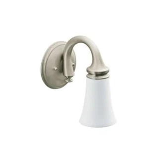 Moen YB9461BN 4.2" Wide 1 Light Bathroom Fixture Savvy Collection Brushed Nickel - Picture 1 of 3