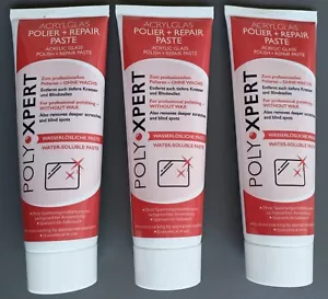Burnus Polier & Repair Paste 225 ml (3 Tuben a 75 ml) für Acrylglas Kunststoffe - Bild 1 von 1