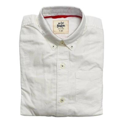 Camisa de algodón B08-Boden, 7/8Y, l/s, Oxford blanca (7/8 años, NUEVA Oxford blanca) Foto 1 de 2