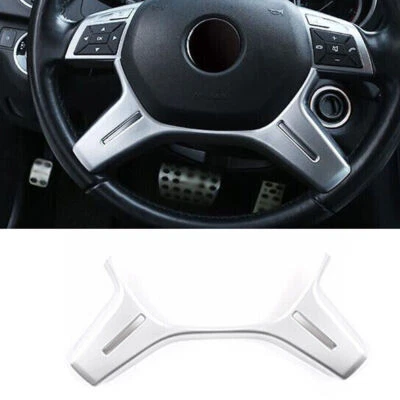 Cubierta moldeadora volante coche plata mate para Mercedes Benz ML GL 2012-2016 Foto 1 de 4