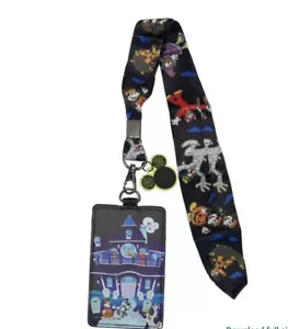 Loungefly Disney Mickey & Friends Halloween Lanyard ID Holder NEW 2023 - Picture 1 of 11