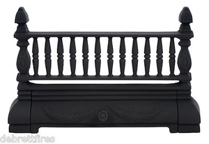 Victorian / Georgian Fire Fret Front Bar Fender Black B21 Cast Iron Coal - Picture 1 of 1