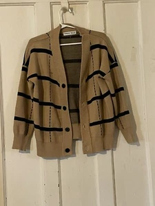 boys sweater size 7 Brown, Button Up From SHEIN  - Picture 1 of 3