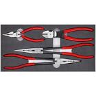 KNIPEX Automotive Pliers Set with Foam Tray + Plastic-Coated Handles (4-Piece)