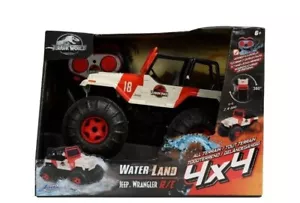 Jada Jurassic World Park Jeep Wrangler Fernbedienung R/C Land & Wasser 4x4 NEU - Bild 1 von 9