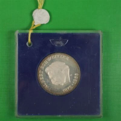 DDR 10 Mark 1975 Albert Schweitzer proof original sealed - Image 1 of 2