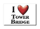 TOWER BRIDGE (C) SOUVENIR IRELAND CORK FRIDGE MAGNET I LOVE