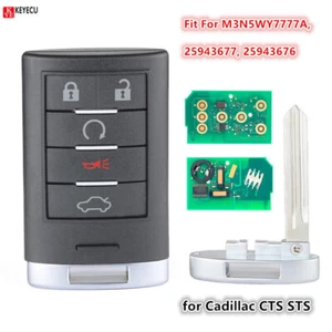 for Cadillac CTS STS Keyless Entry Remote Car Key Fob Transmitter M3N5WY7777A - Picture 1 of 1