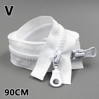 5# Double Slider Two-Way Zip 70cm 90cm Zipper Open Ended DIY Garment Sewing - Image 1 of 4