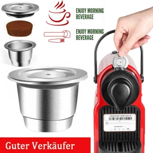 Nachfüllbar Edelstahl Kaffee Kapsel Wiederverwendbare Kapseln Pads für Nespresso - Bild 1 von 12