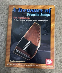 A Treasury of Favorite Songs for Autoharp Guitar Ukulele Sheet Music Song Book - Picture 1 of 2