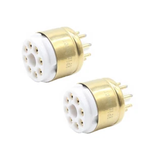 2Pcs 8Pin Octal Socket Saver for EL34 KT88 6550 6L6 6CA7 5U4G 5Z3 274B 6F8G USA - Picture 1 of 9
