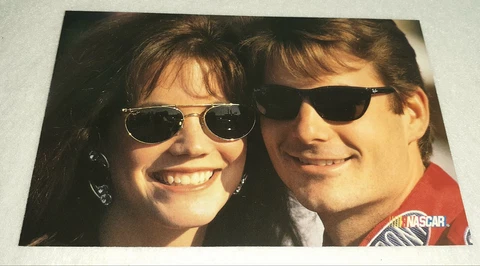 Jeff Gordon/Brook Sealy Card Stock Post Card 1995 Hendrick Motorsports w/Sleeve Cover