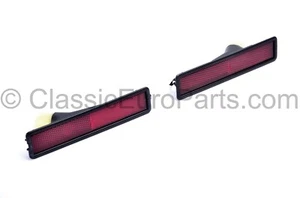 Rear USA spec bumper sidemarker indicator light set for BMW E32 E34 740 750 525 - Picture 1 of 12