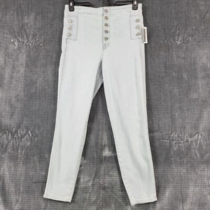 NWT J Brand Natasha High Rise Skinny Denim Button Fly Jeans Women's Size 30 Blue - Picture 1 of 14