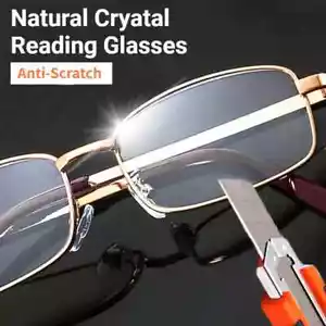 Echtharz Gläser Lesebrille Herren Damen Eckig Vollrahmen Presbyopic - Bild 1 von 26