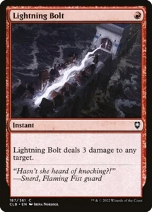 MTG Baldurs Gate Magic NM Lightning Bolt - Picture 1 of 1
