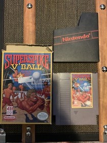 Super Spike V'Ball (NES, 1990) - Cartucho, caja y funda - Original