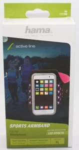 HAMA Sport/s Armband LED Effects Gr. XL 7,2 x 14,2 cm/4,5"-5,0" 28-41 cm NEU OVP - Zdjęcie 1 z 6