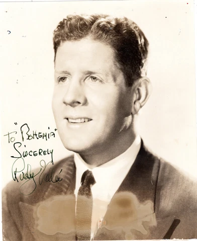 LEGENDARY AMERICAN SINGER, ACTOR, RADIO HOST RUDY VALLEE, SIGNED VINTAGE PHOTO Cover