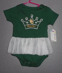 Colosseum BAYLOR UNIVERSITY INFANT BABY ONEPIECE TUTU SKIRTED 6-12 MONTHS NWT! - Picture 1 of 7