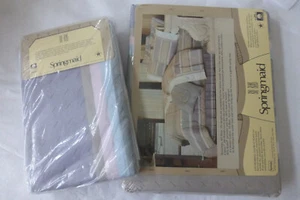 Springmaid Bill Blass Percale TWIN Flat Sheet & 2 Pillow Cases NIP No-iron VTG - Picture 1 of 3