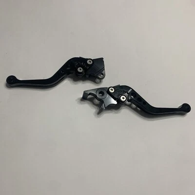 GY6 SCOOTER 150CC ADJUSTABLE BRAKE LEVERS HANDLE DISC & DRUM BLACK - Image 1 of 2