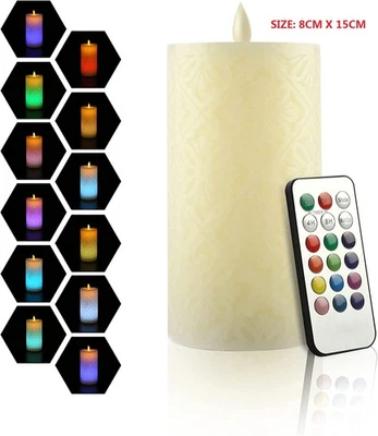 Luces LED Velas Sin Llama 12 Cambio de Color para Navidad Boda Fiesta Decoración Foto 1 de 4