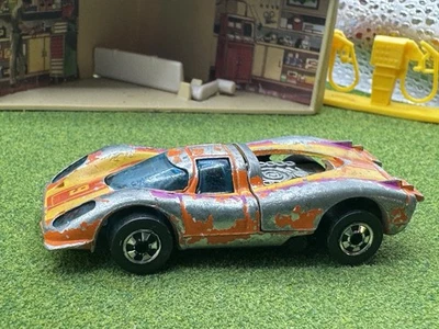 1977 Hot Wheels Flying Colors Porsche P-917 Orange Hong Kong P917 Vintage BW - Image 1 of 4