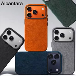 Funda Magnética Alcantara para iPhone 17/17 Pro/17 Pro Max/Air Lujo Magsafe Cubierta - Imagen 1 de 13