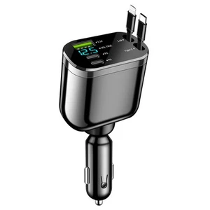 Chowana ładowarka samochodowa 120W telefon komórkowy szybka ładowarka samochodowa zapalniczka - Zdjęcie 1 z 7
