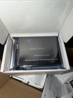 1.25Gbps SFP Ethernet Fiber Optic Media Converter RJ45 Transceiver - Image 1 of 2