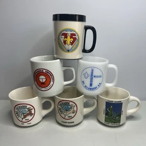 Vintage Lot Camp Tuckahoe Boy Scouts Of America Mugs 83 84 86 Susquehanna MORE - Picture 1 of 6
